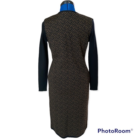 Y2K DKNY Wool Long Maxi Cardigan Sweater Dress Duster - Picture 2 of 3